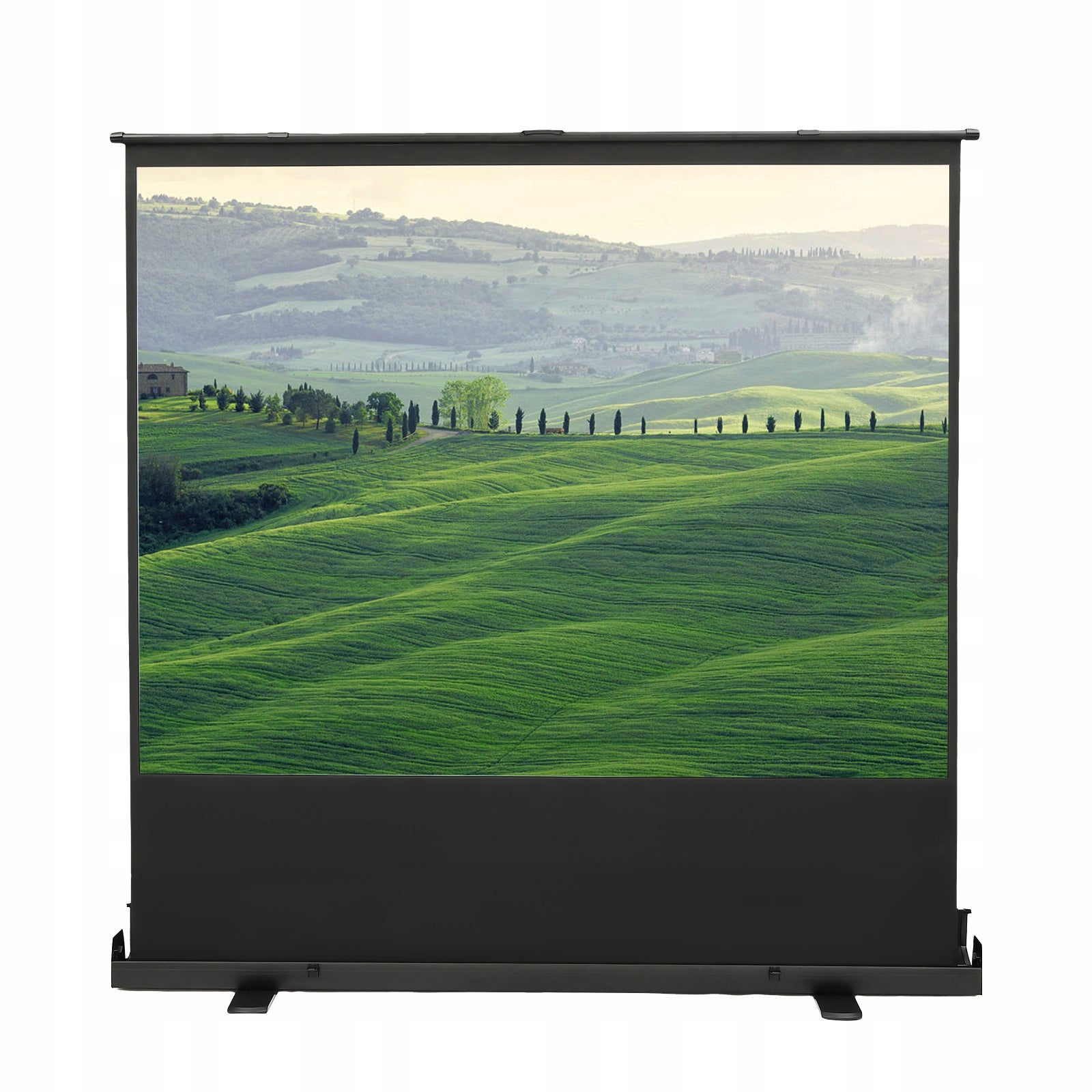 80"4:3 PULL-UP SCREEN 120° FREESTANDING FLOOR PULL-UP SCREEN 1.64*1.23M Packaging status original