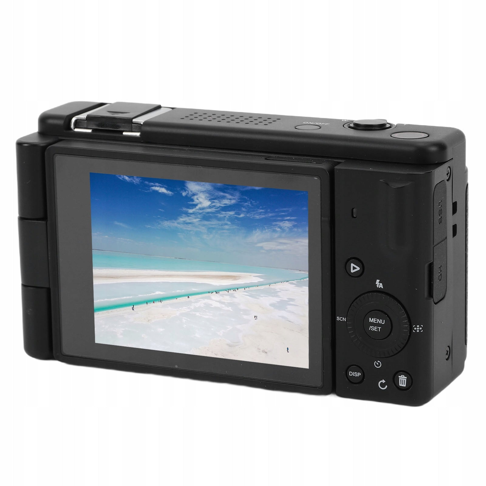80 MP 5K Digital Camera With 270 Degree Tilting Screen 2,8 Inch DI