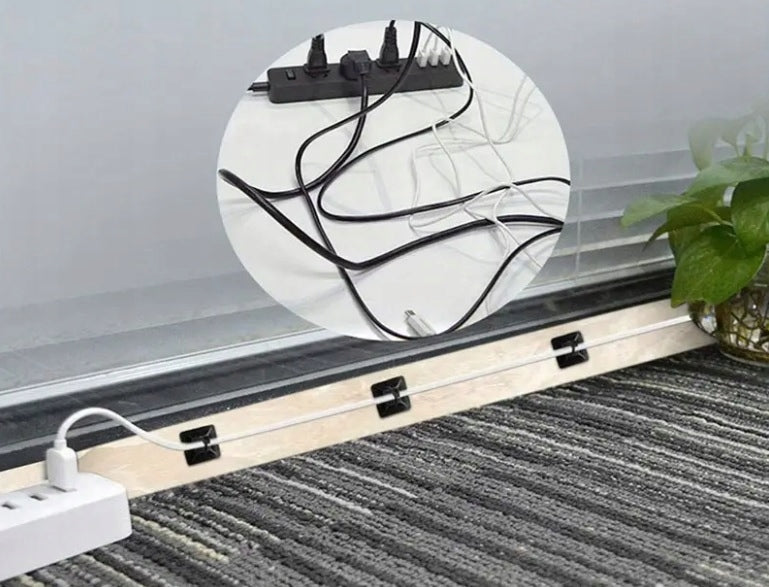 80 x HANDLE ORGANIZER CLIP HANGER FOR WIRE CABLES ORNAMENTS GARLANDS STRONG Model UCHWYT ORGANIZER KLIPS WIESZAK DO KABLI P341