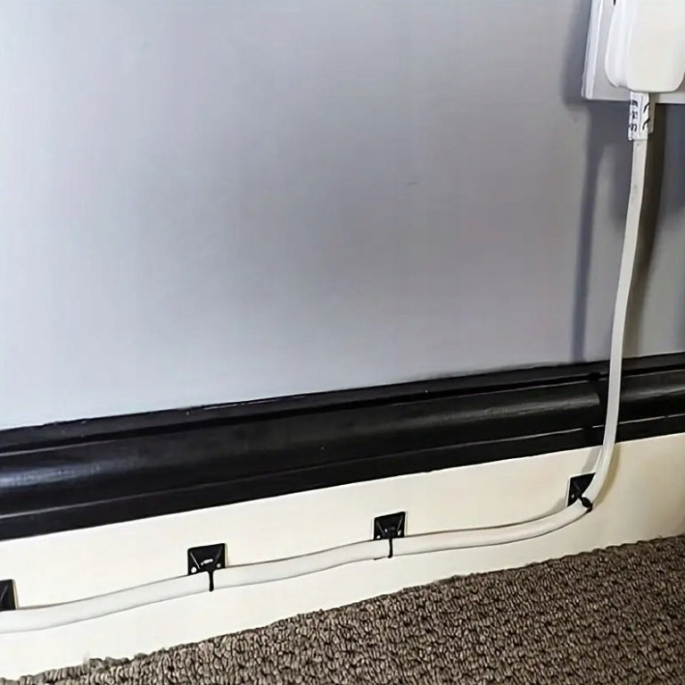 80 x HANDLE ORGANIZER CLIP HANGER FOR WIRE CABLES ORNAMENTS GARLANDS STRONG Packaging status original