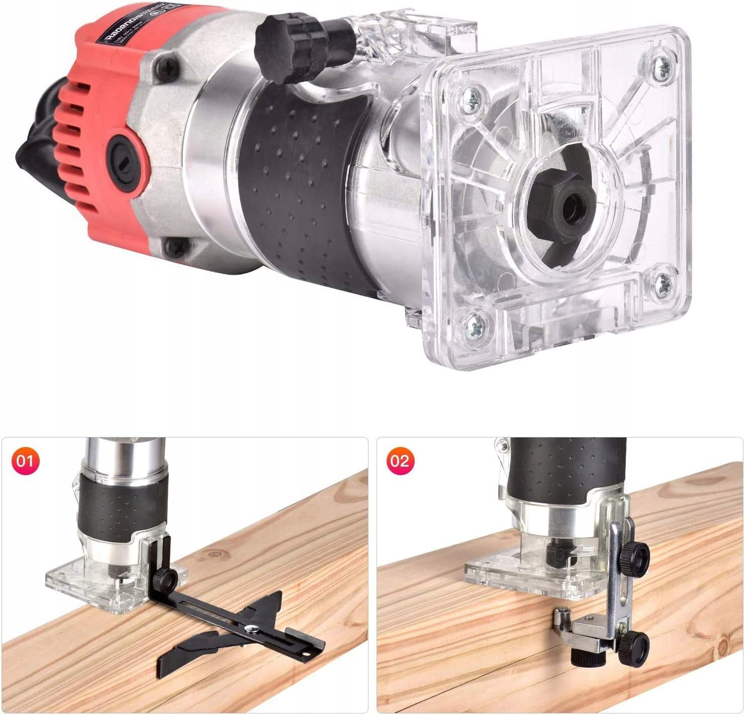 800W COMPACT WOOD ROUTER TOOL, ELECTRIC HANDHELD ROUTER FOR DIY WOODWORKING Brand no brand