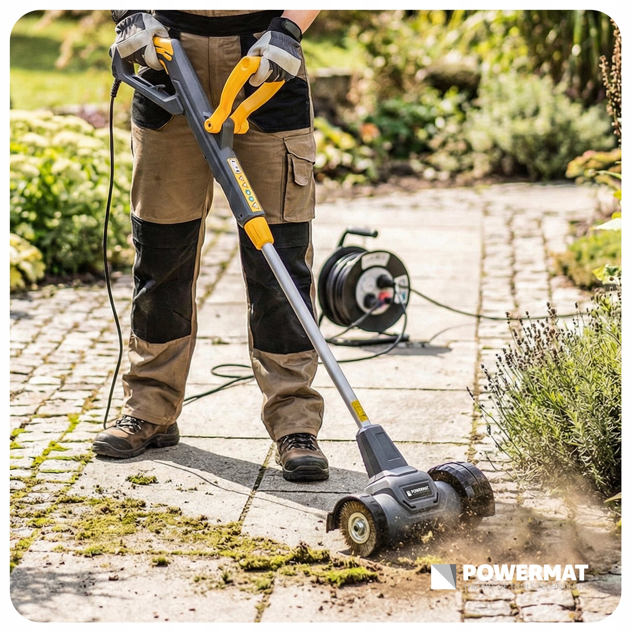 800W ELECTRIC TELESCOPIC EDGER FOR LAWN CUBE 2 BRUSHES Kind edge trimmer