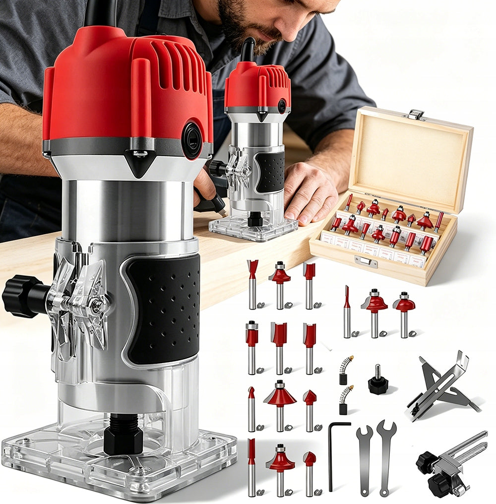 800W SPINDLE MILLING MACHINE WITH ERGONOMIC HANDLE FOR DIY 30000R/MIN