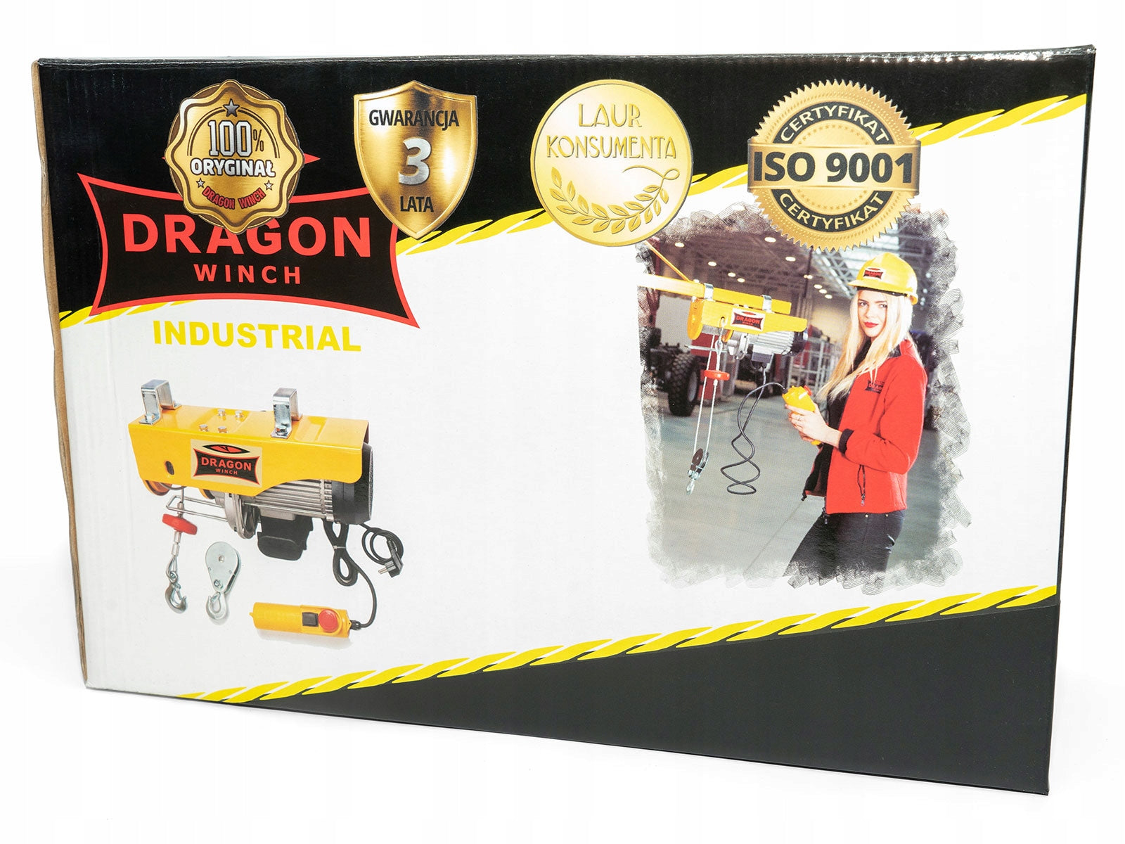 800kg ELECTRIC ROPE WINCH 230V workshop remote control motor Brand Dragon Winch