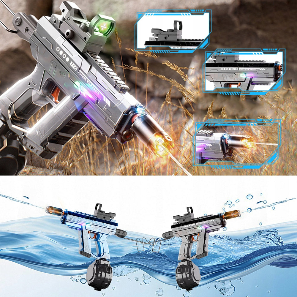 800ml Electric Water Gun Automatic Crack Range 9m With Sight Packaging status original