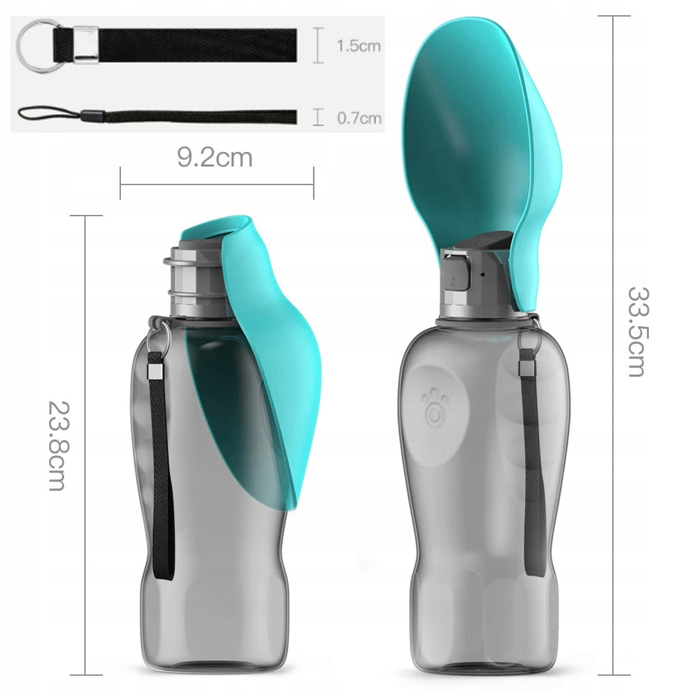 800ml Portable Dog Water Bottle for Large Domestic Dogs in Manufacturer code DogWatterBottle Green