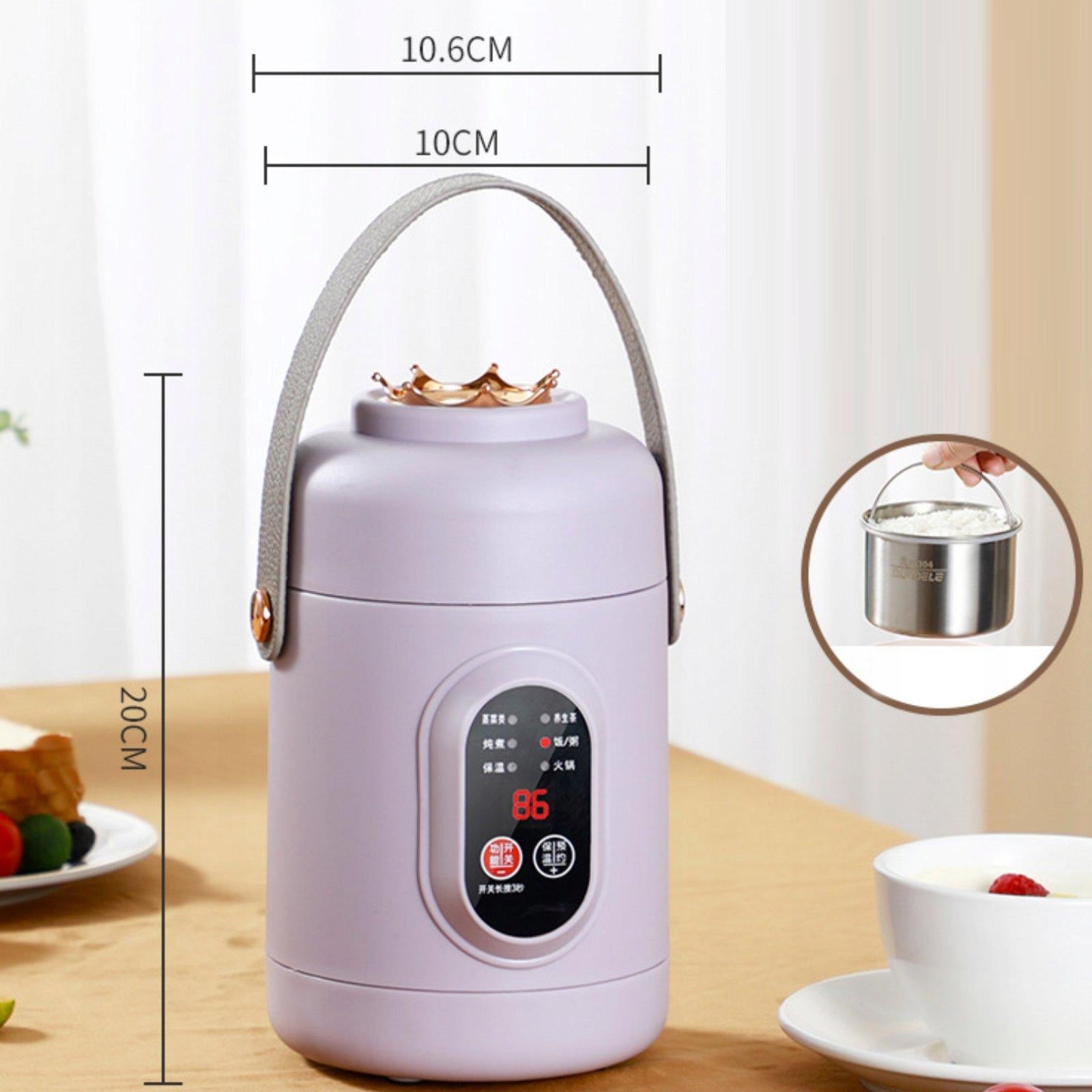 800ml Rice Cooker Nonstick Multiuse,Portable Ramen Cooking Pot purple Brand no brand