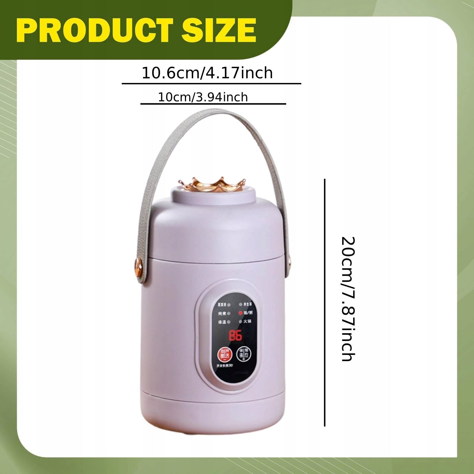 800ml Rice Cooker Nonstick Multiuse,Portable Ramen Cooking Pot purple Packaging status original