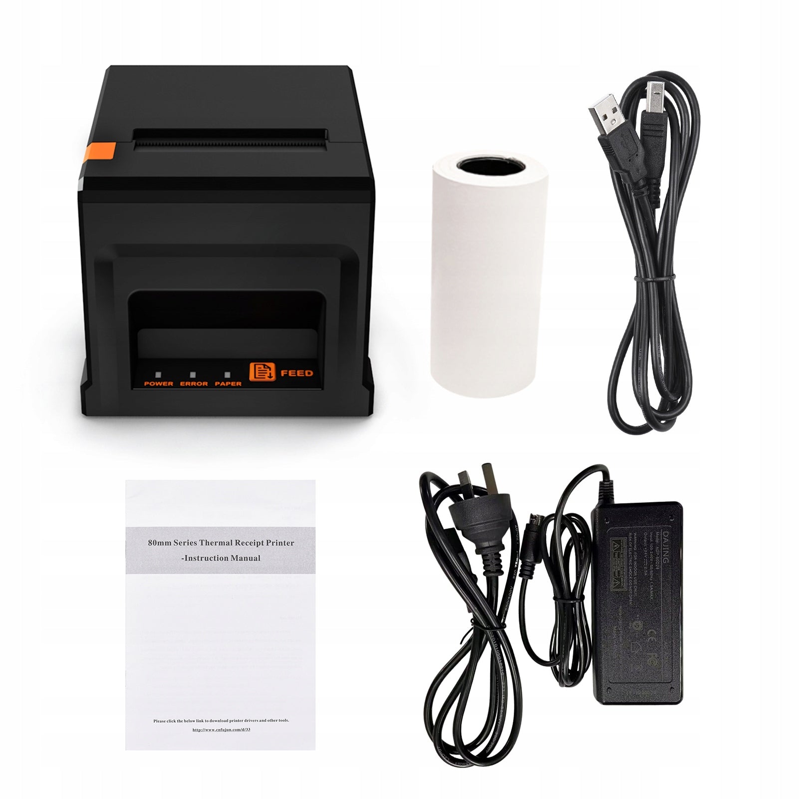 80mm USB+Printer for LAN reception POS printer with automatic PY Printing technology other