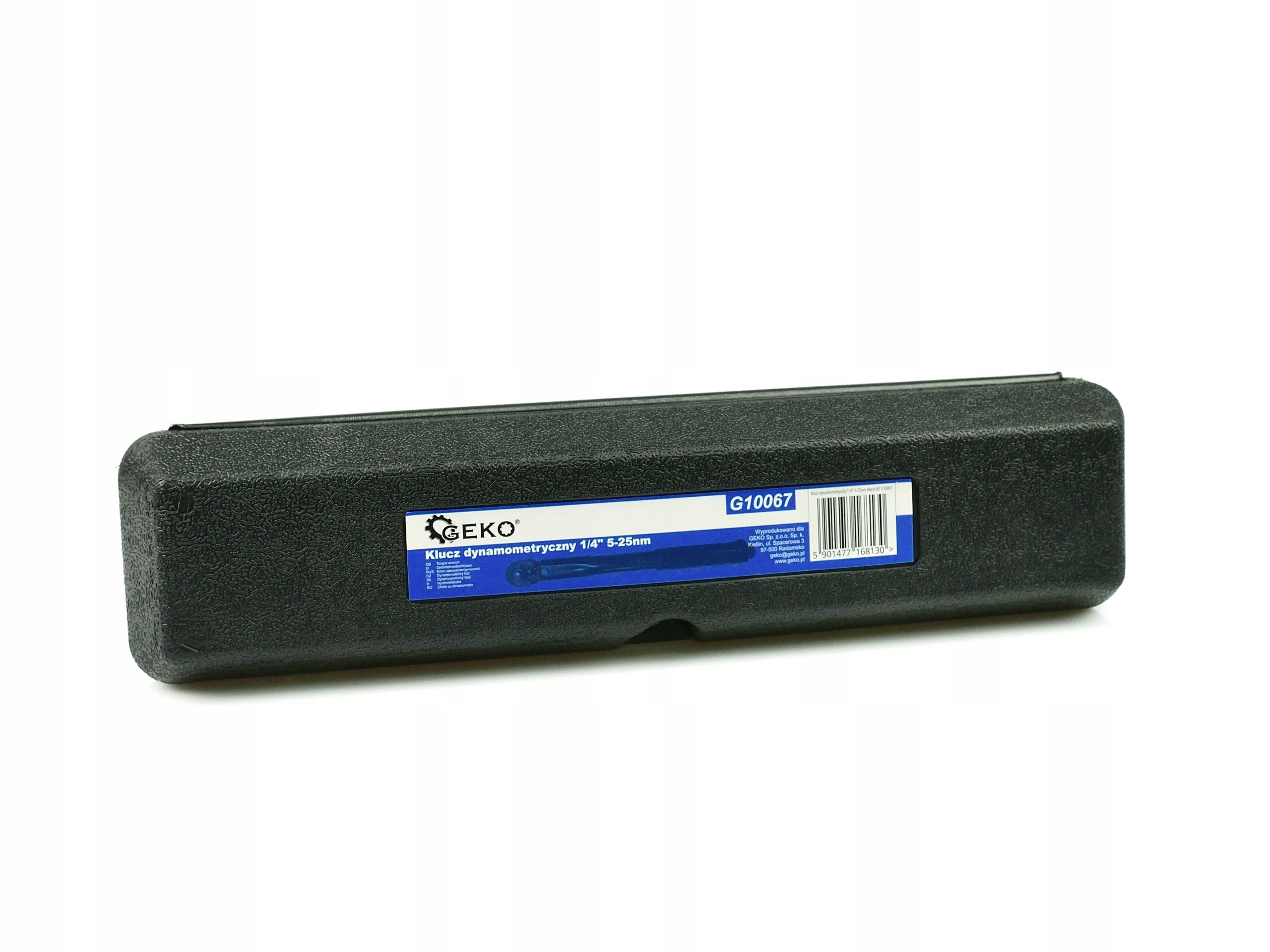 Sukimo momento raktas 1/4" 5–25 Nm, juodas