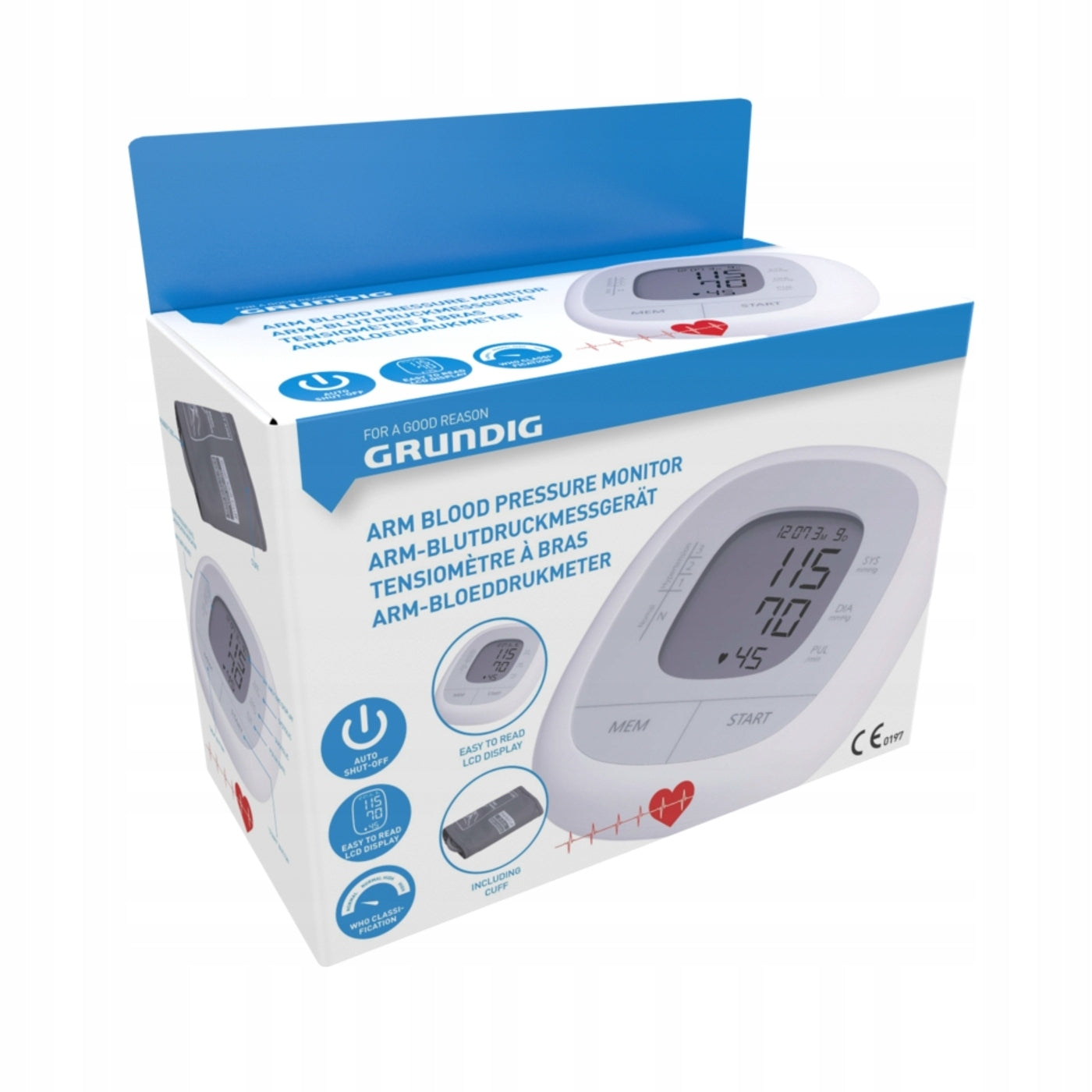 89. Electronic blood pressure monitor Grundig 22-30 cm