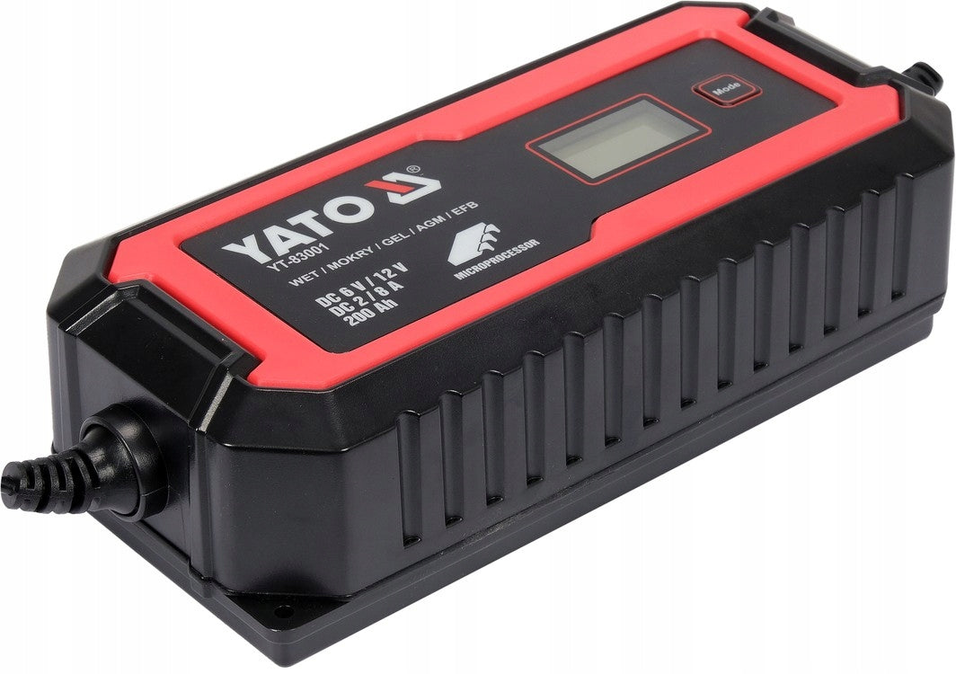 8A Automatic Battery Charger with Repair Function for 12V 24V Batteries Maximum amperage 8 A