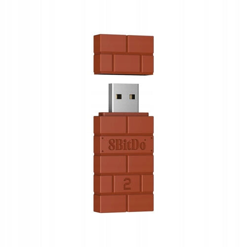8BitDo USB Wireless Adapter 2 Brown (Switch,Steam,PC,Mac)