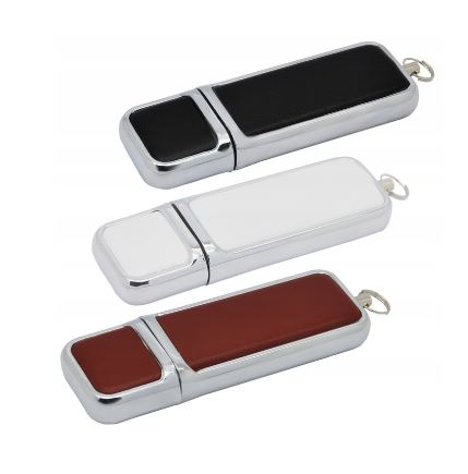 8GB USB 2.0 Leather Flash Drive + Box and Engraving Brand MemoRabbit