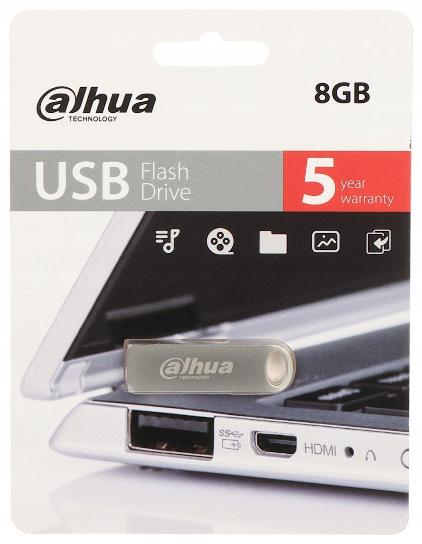 8GB USB Flash Drive DAHUA USB-U106-20-8GB Color silver