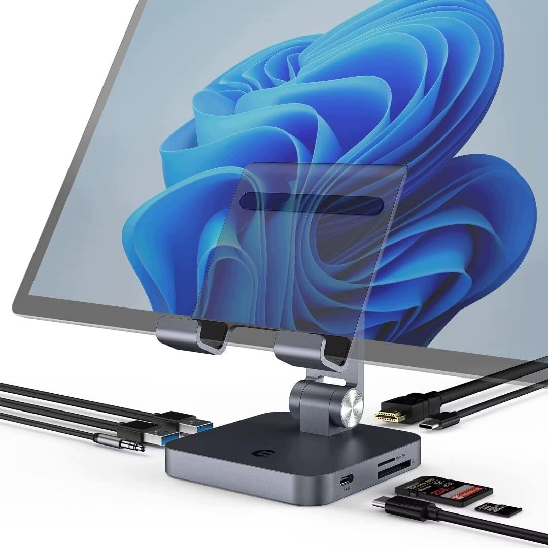 8IN1 HDMI 4K 100W PD CARD READER USB-C DOCKING STATION