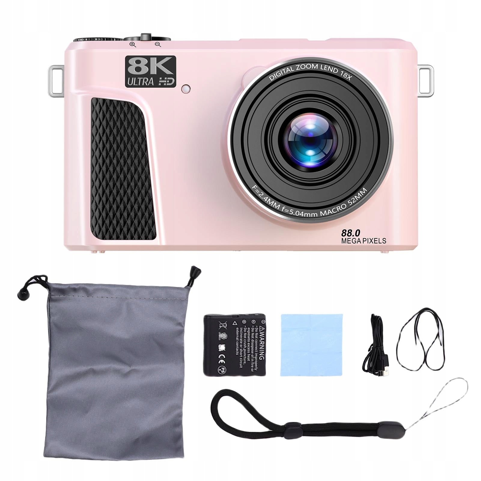 8K 88MP Digital Camera 18X Zoom Autofocus WiFi Travel with 3 3G Brand no brand