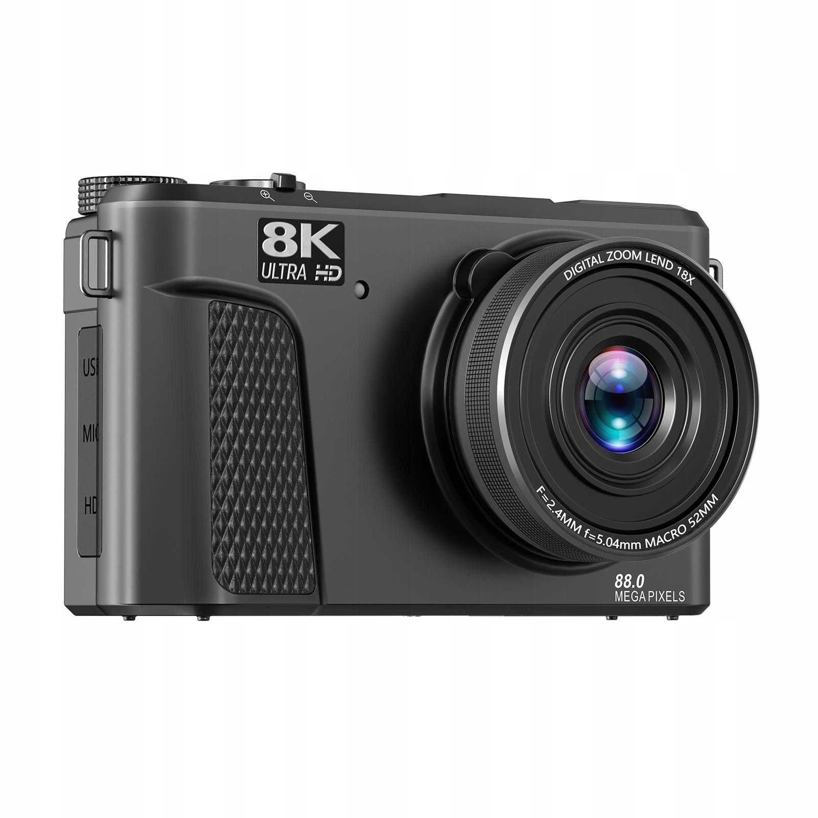 8K 88MP Digital Camera 18X Zoom Autofocus WiFi Travel with 3 KS