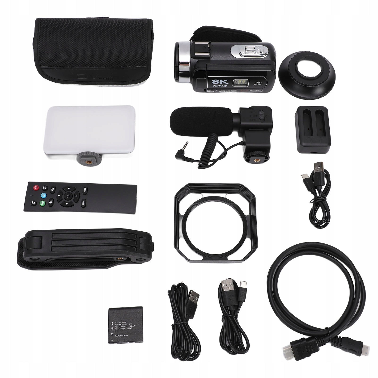 8K Video Camera 64MP HD Camera with 18x Digital Zoom and 4J Model 3819OGEK
