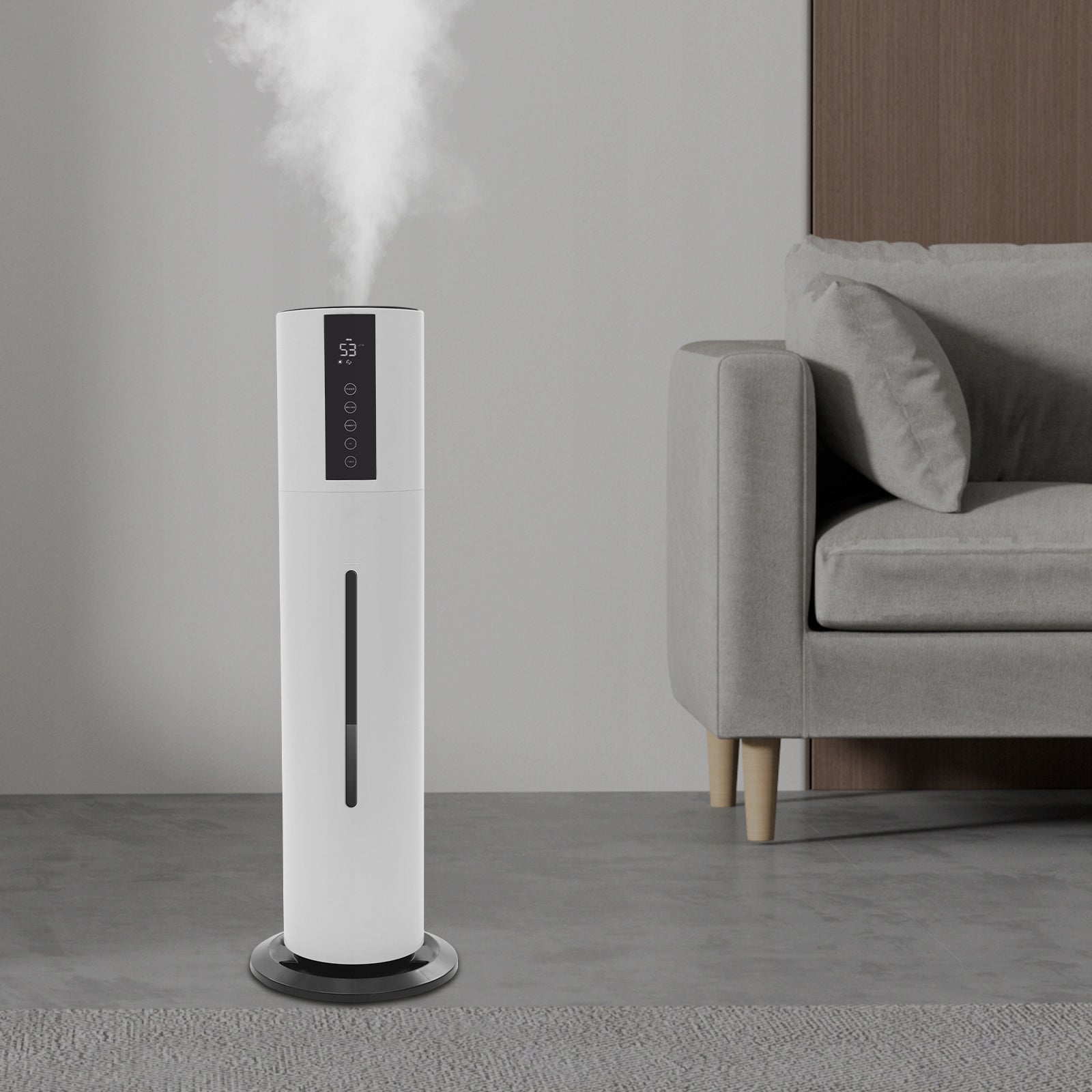 8L 3 Levels Air Humidifier Mist Humidifier Indoor Humidifier 300ml/h 28W Model Intelligent Sterilization