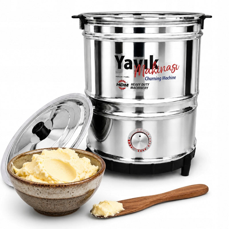 8L Electric Buttermilk for Making Homemade Butter Stainless Steel 80W