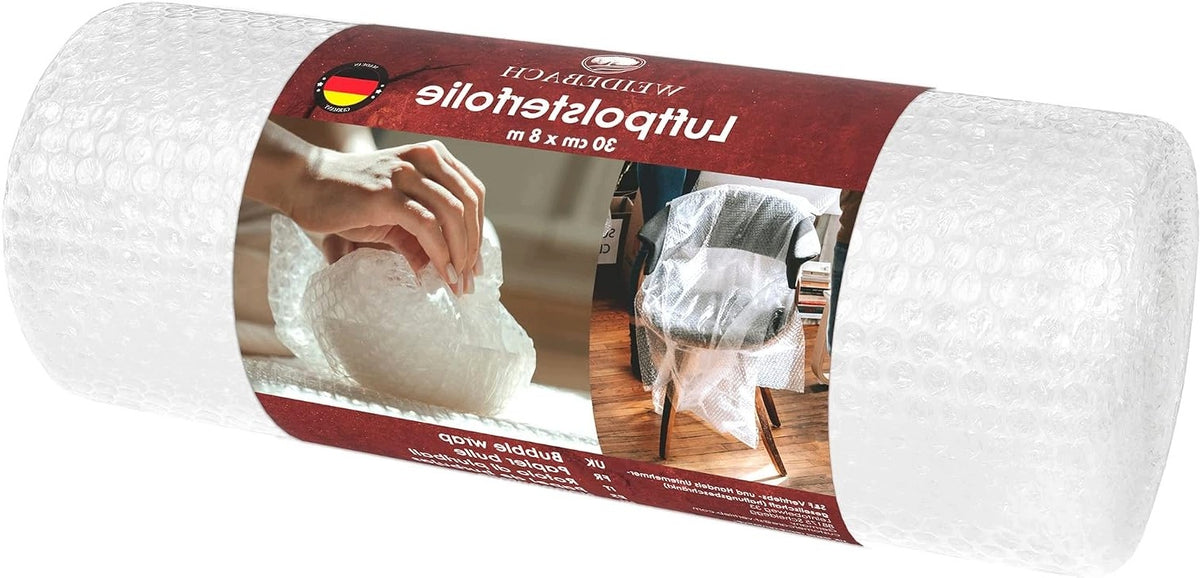 8M X 30CM DOUBLE LAYER BUBBLE WRAP TEAR RESISTANT