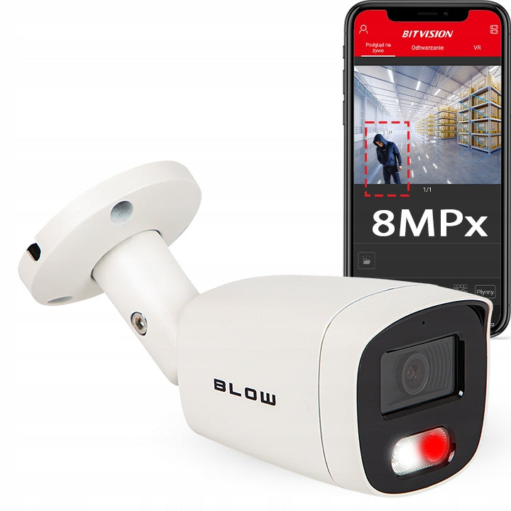8MP IP POE Metal IP67 HybridLight IR+LED METAL 4K OUTDOOR CAMERA Packaging status original