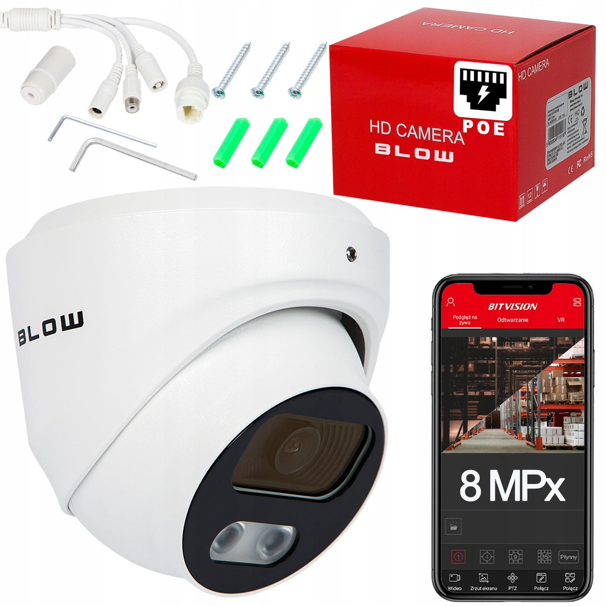 8MP MPx 4K IR METAL PoE Starlight ONVIF DOME DETECTION SMART
