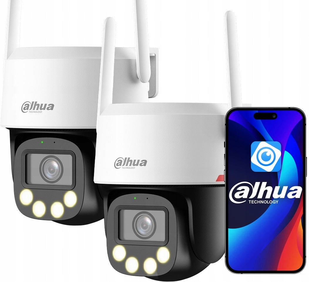 8MPx WiFi Dahua P8F-PV WizColor Outdoor Rotary Cameras | 2pcs