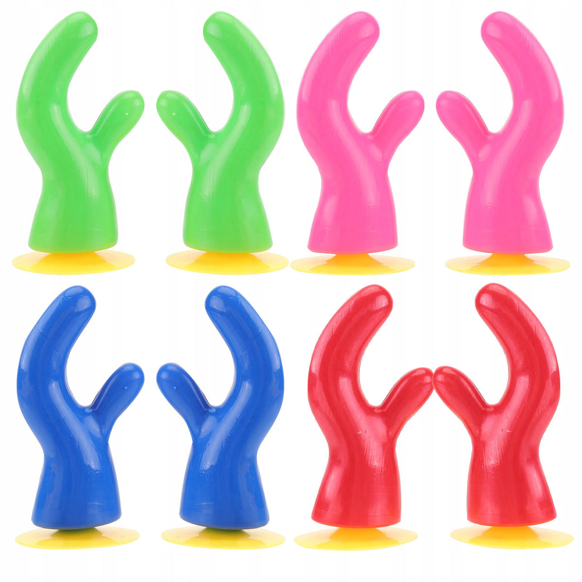 8PCS DURABLE ABS ANTLER HELMET DECORATION WITH TAPE AND SUCTION