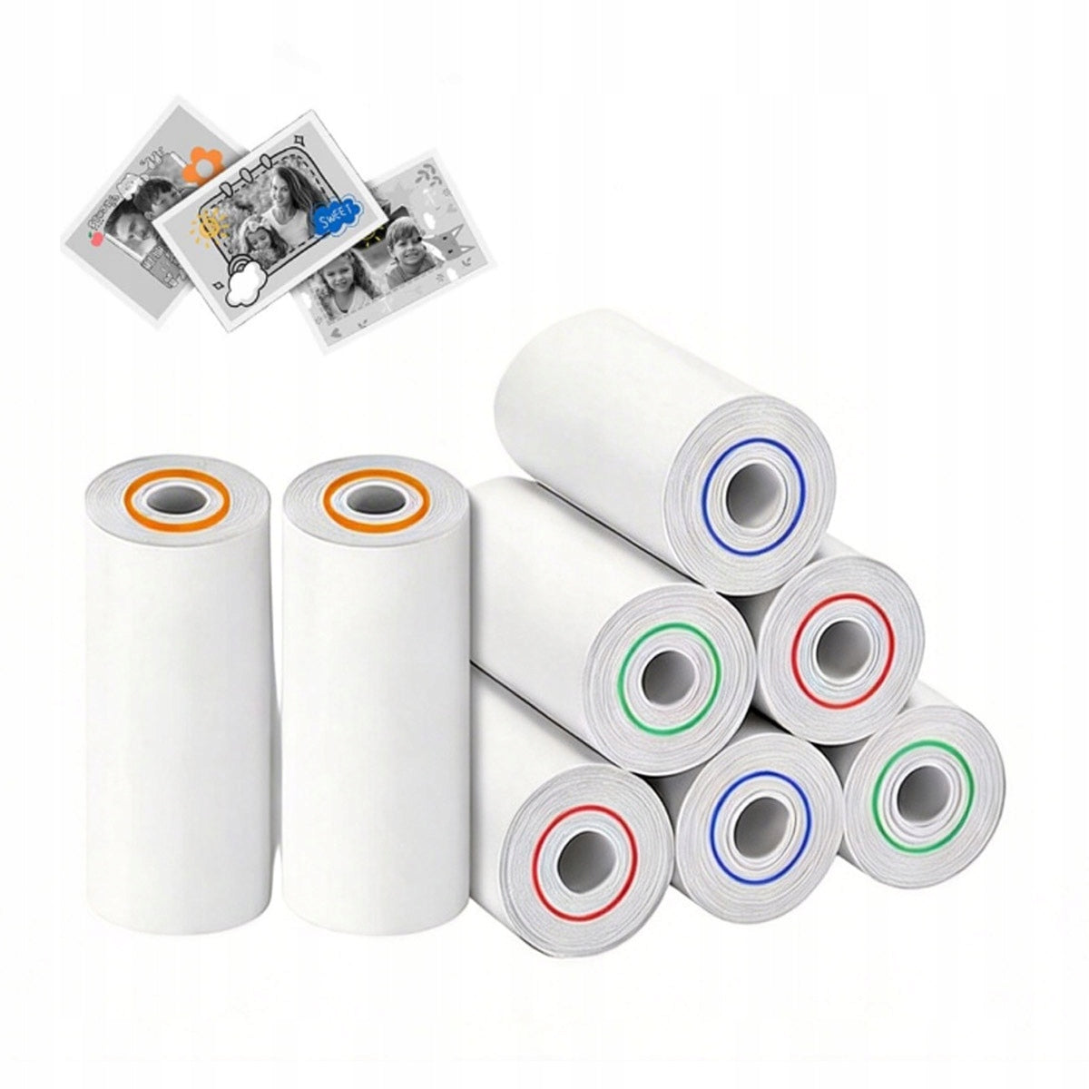 8PCS ROLL CARTRIDGE THERMAL PAPER MINI THERMAL PRINTER PRINT SET