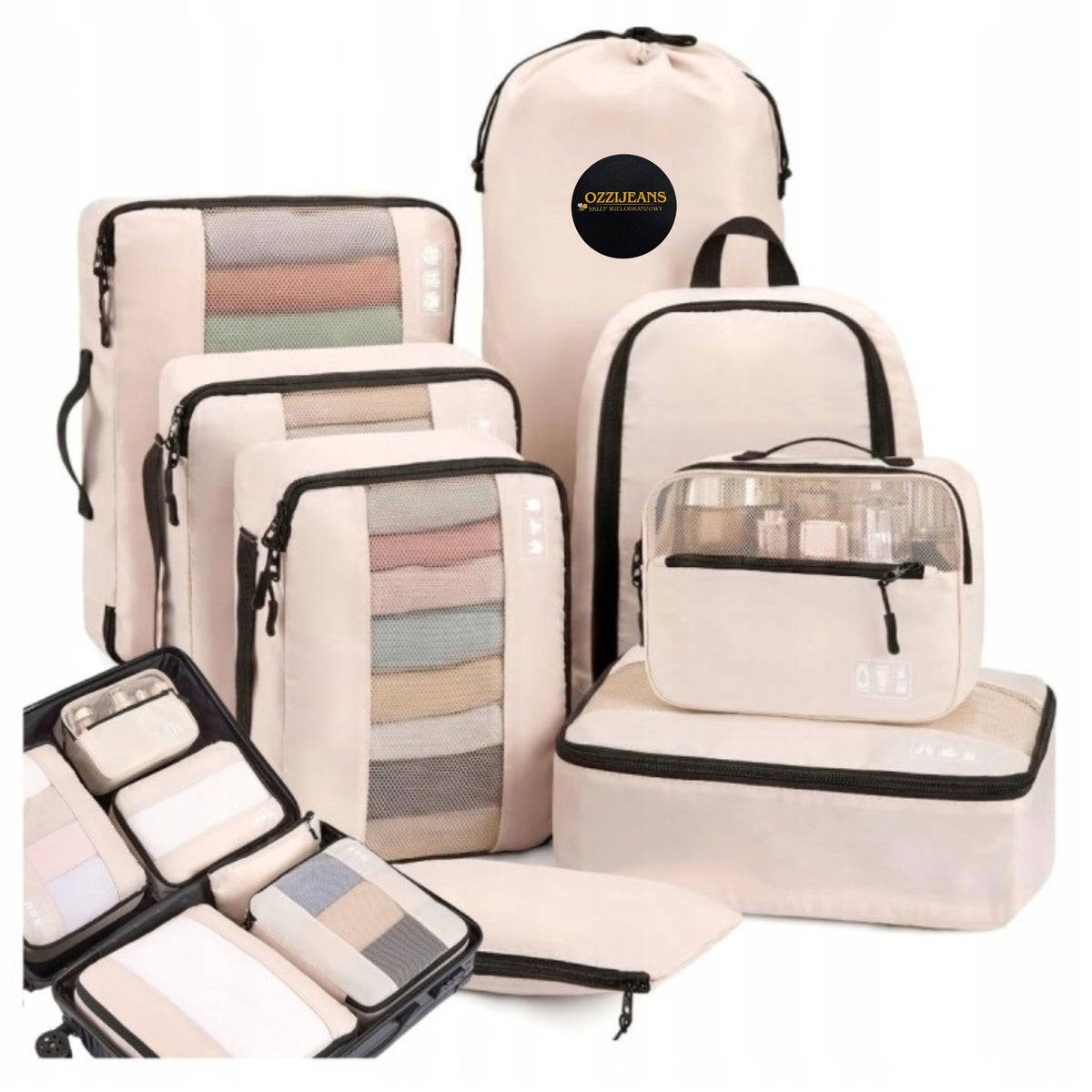 8PCS TRAVEL ORGANIZER SUITCASE CASE PROTECTIVE SET FOR LUGGAGE BAGS WLEP