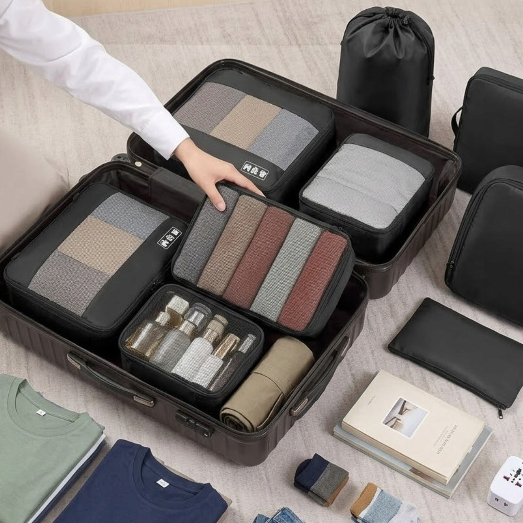8PCS TRAVEL ORGANIZERS FOR SUITCASE TRAVEL BAGS PACKING ORGANIZER Manufacturer code IIII1ZZ2Q