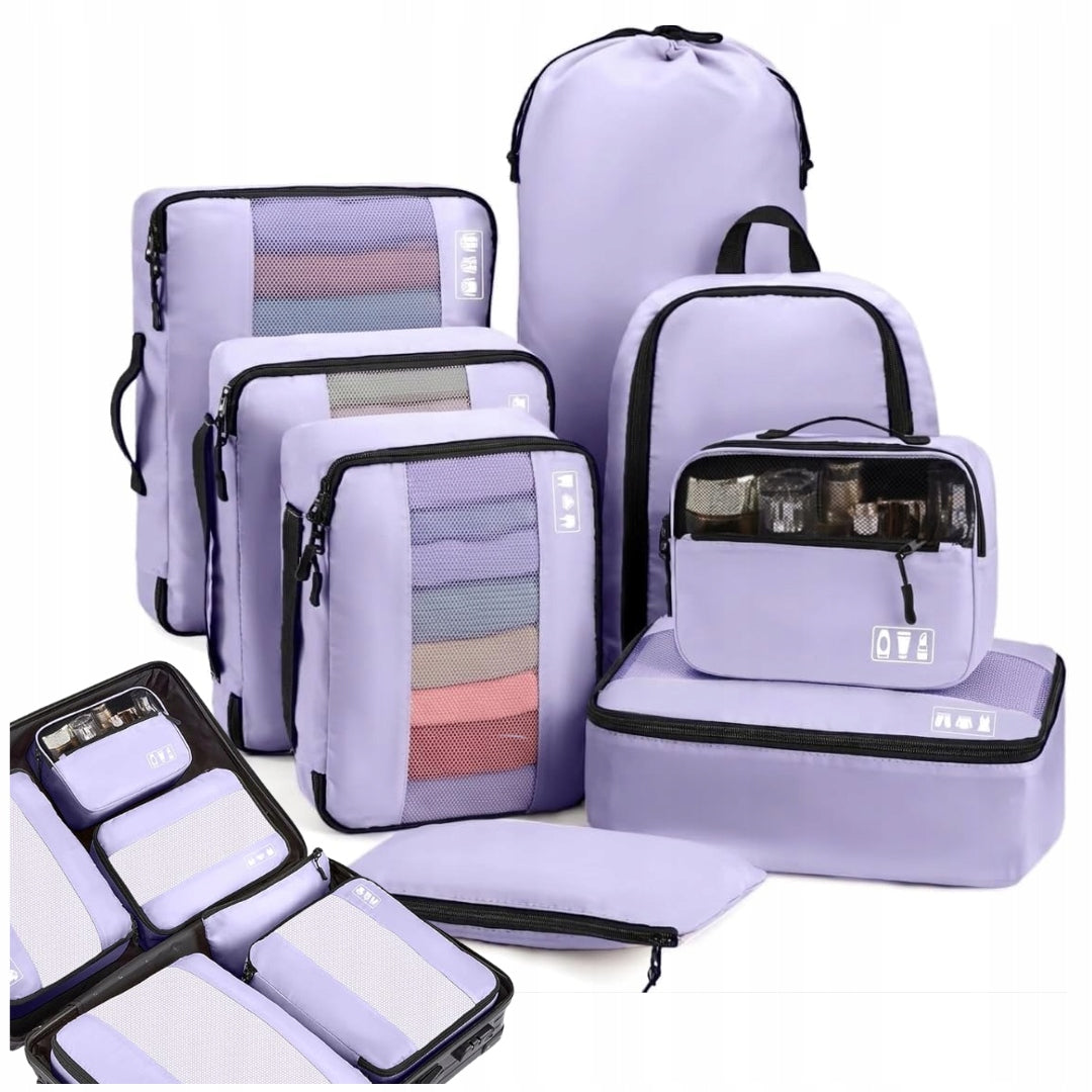 8PCS TRAVEL ORGANIZERS FOR SUITCASE TRAVEL BAGS PACKING ORGANIZER