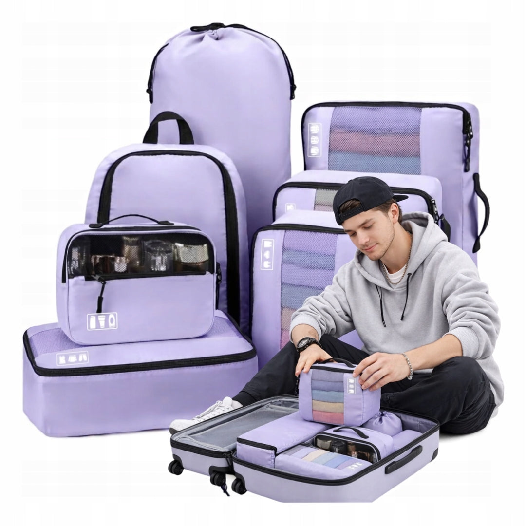 8PCS TRAVEL ORGANIZERS FOR SUITCASE TRAVEL BAGS PACKING ORGANIZER