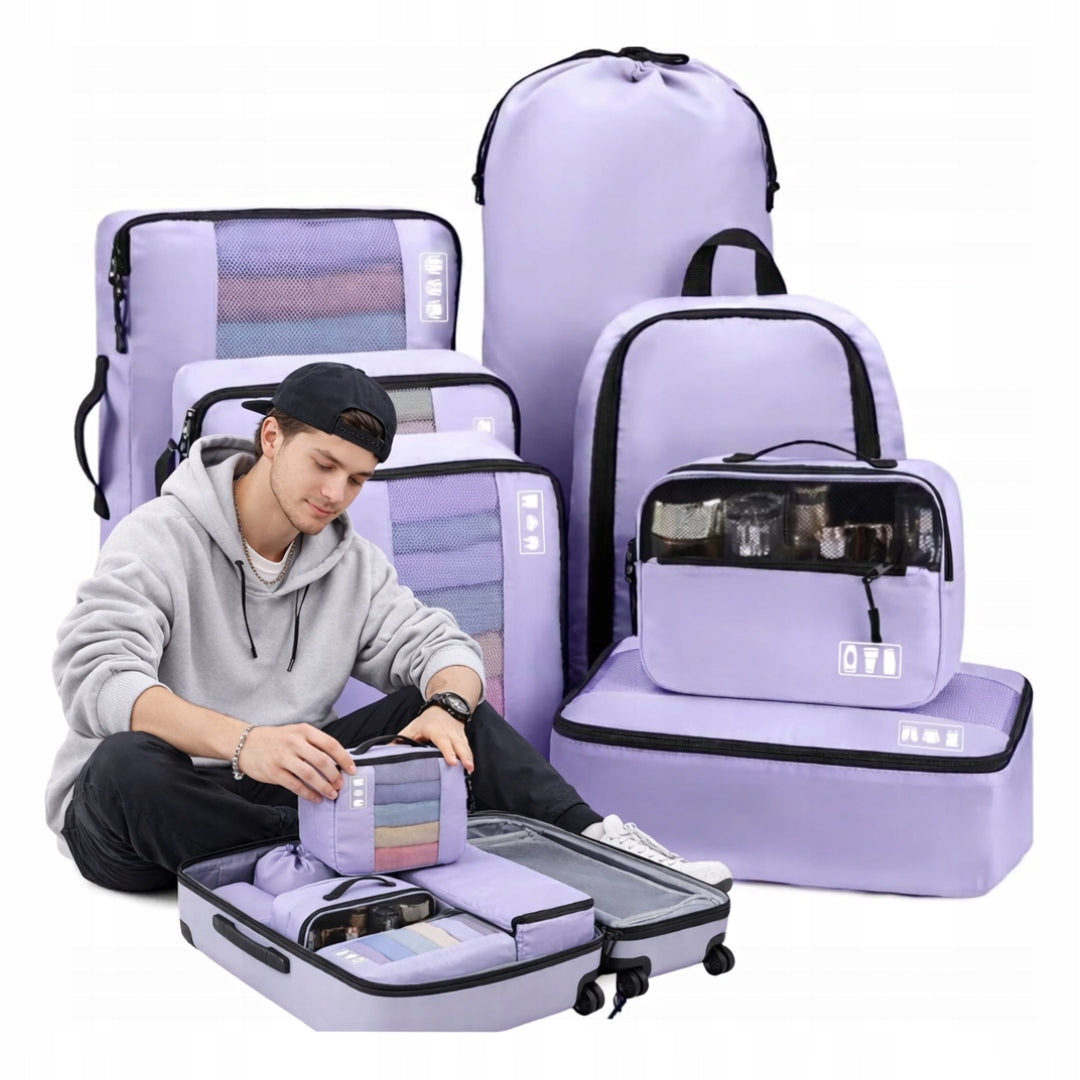 8PCS TRAVEL ORGANIZERS FOR SUITCASE TRAVEL BAGS PACKING ORGANIZER