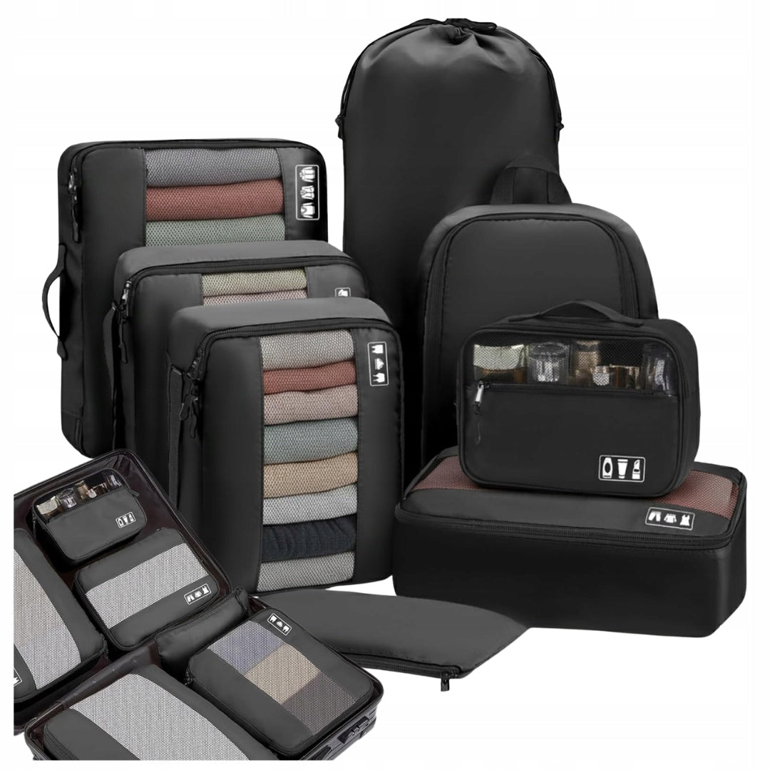 8PCS TRAVEL ORGANIZERS FOR SUITCASE TRAVEL BAGS PACKING ORGANIZER
