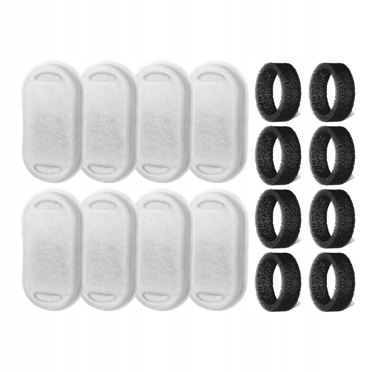 8Pcs Replacement Filters Compatible with 2L/3.2L/4L Pet Cat Water Fountain Manufacturer code MK-ZXPDLX-8P