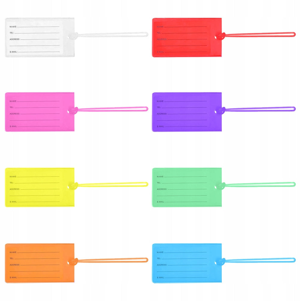 8SZT LEKKIE ETYKIETY NA WALIZKĘ ŁATWE W OBSŁUDZE Color multicolor