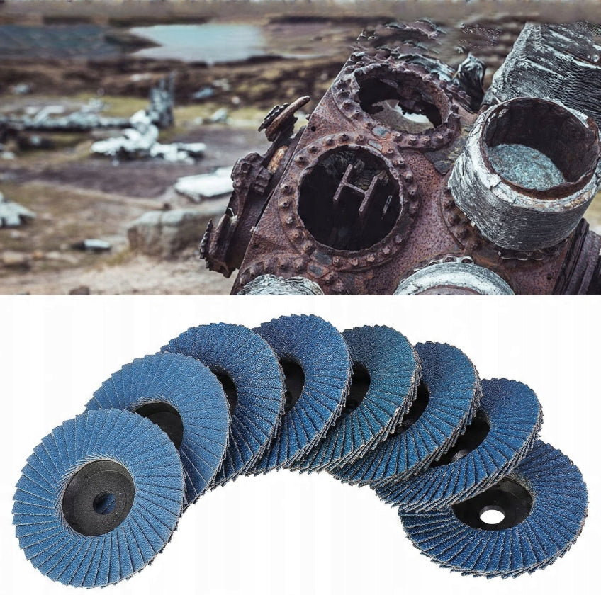 8X 76 MM LAMELLA LEAF DISC FOR GRINDING METAL ABRASIVE WOOD Manufacturer code Metalowa tarcza szlifierska do drewna 8szt