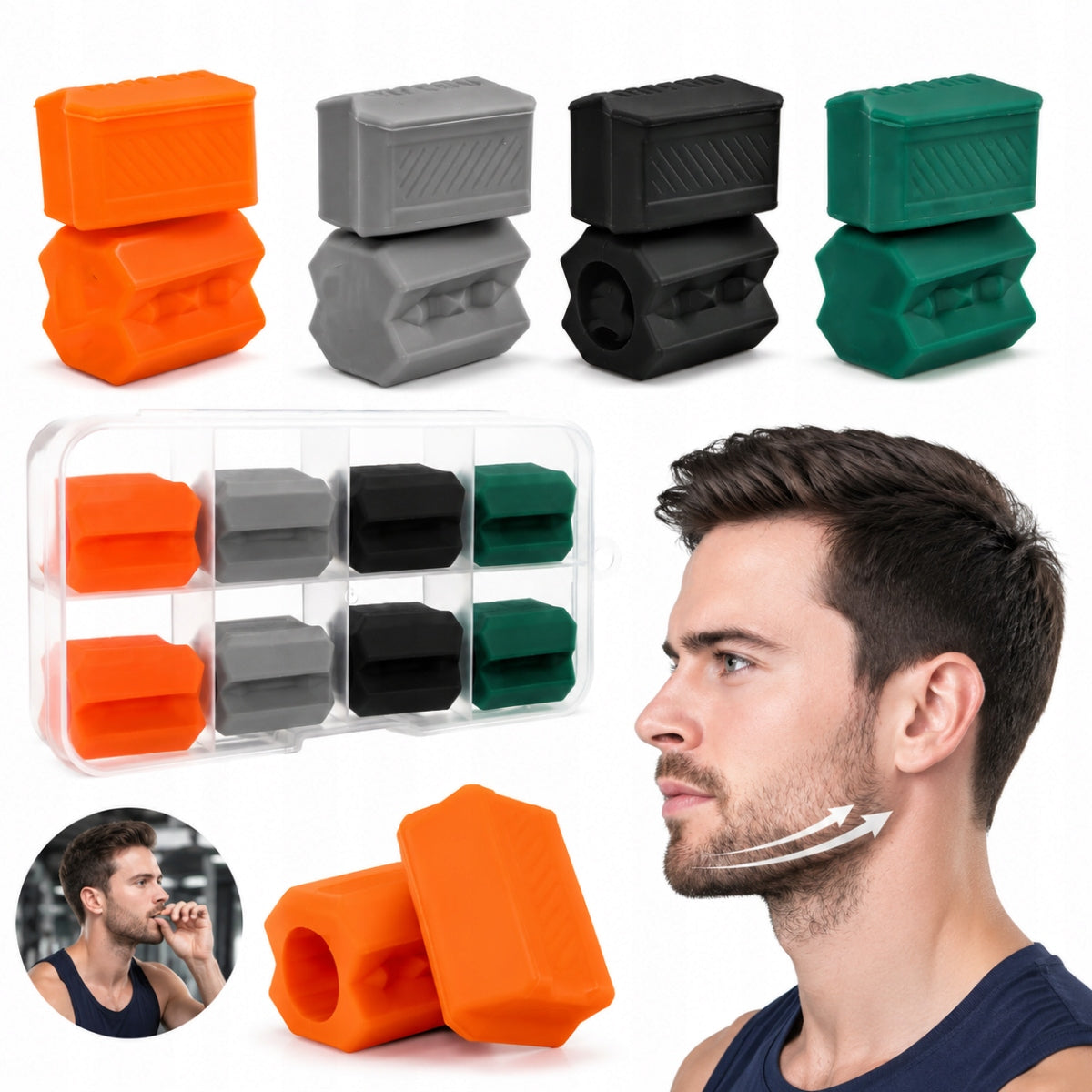 8X JAW AND JAW EXERCISE DEVICE FACE MODELING JAWLINE