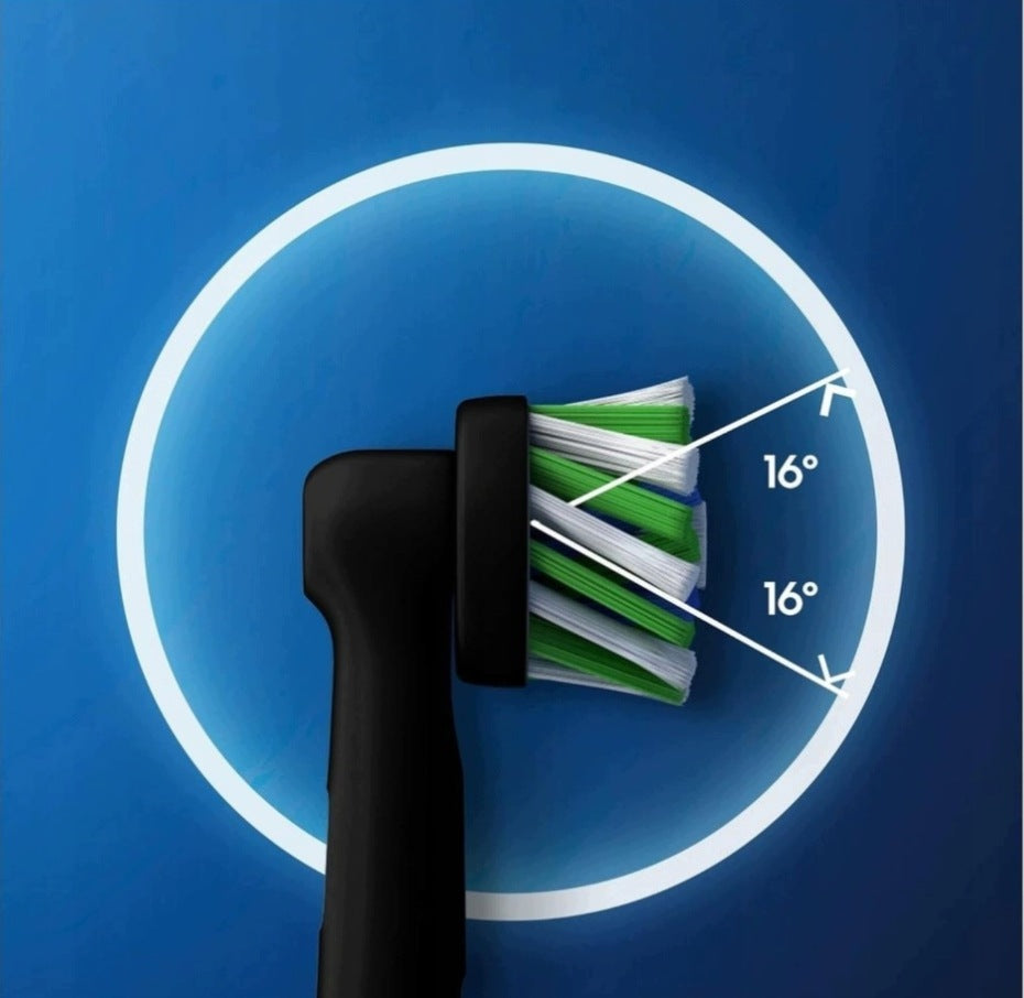 8XORAL-B Braun CROSS ACTION EB50 BLACK TIP FOR ELECTRIC TOOTHBRUSH Manufacturer code 954