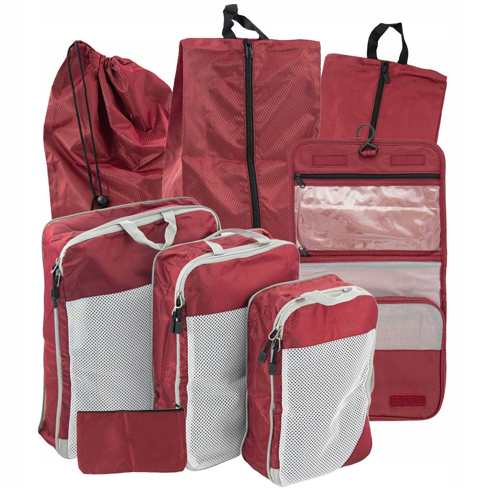 8in1 CABINET SUITCASE PACKING ORGANIZER SET COMPRESSION ORGANIZER Packaging status original