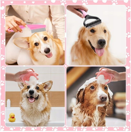 8in1 DOG GROOMING KIT CAT SCISSORS TOOTHBRUSH COMB Manufacturer code DOGGSY-8in1-PINK