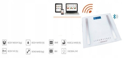 8in1 Diagnostic Bathroom Scale with Bluetooth Brand Esperanza