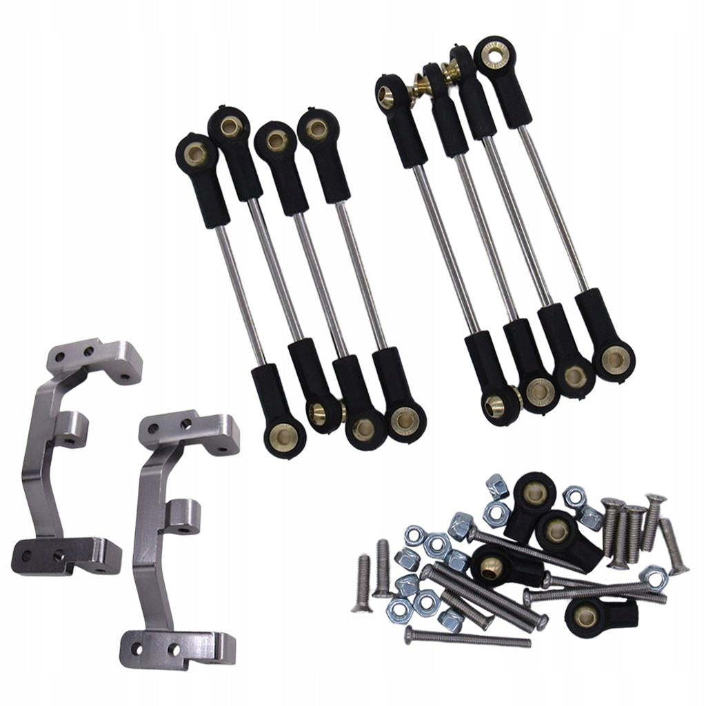 8pcs Aluminum Pull Rod Steering Servo Link Linkages Arm Tie Rod Package B
