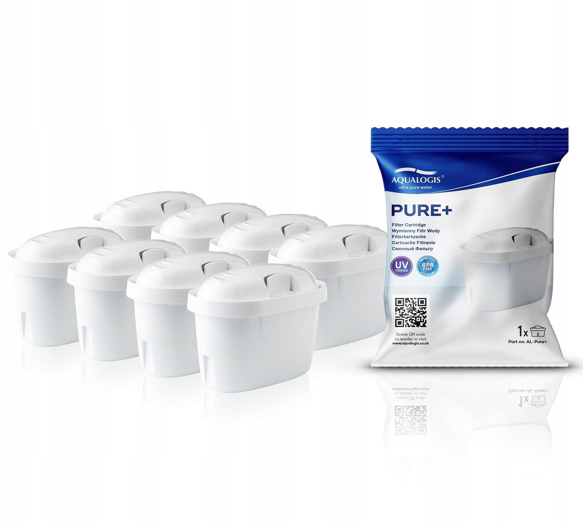 8x Brita Maxtra+ DAFI Unimax JUG WATER FILTER Replacement - Pure+