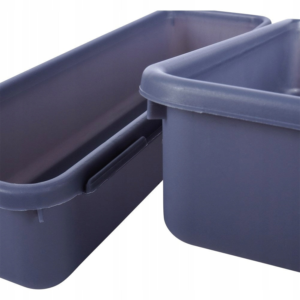 8x DRAWER ORGANIZER modular storage container graphite VILDE Kind drawer organizer