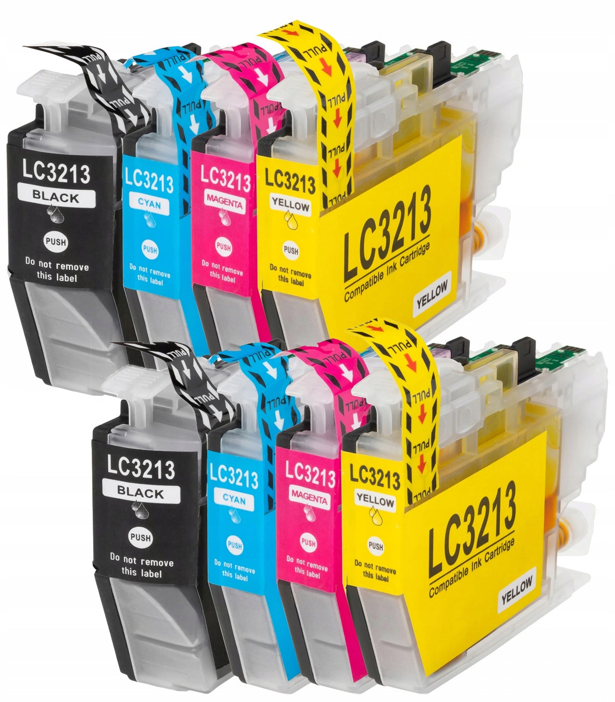8x INKS for BROTHER LC3211 LC3213 DCP-J572DWW