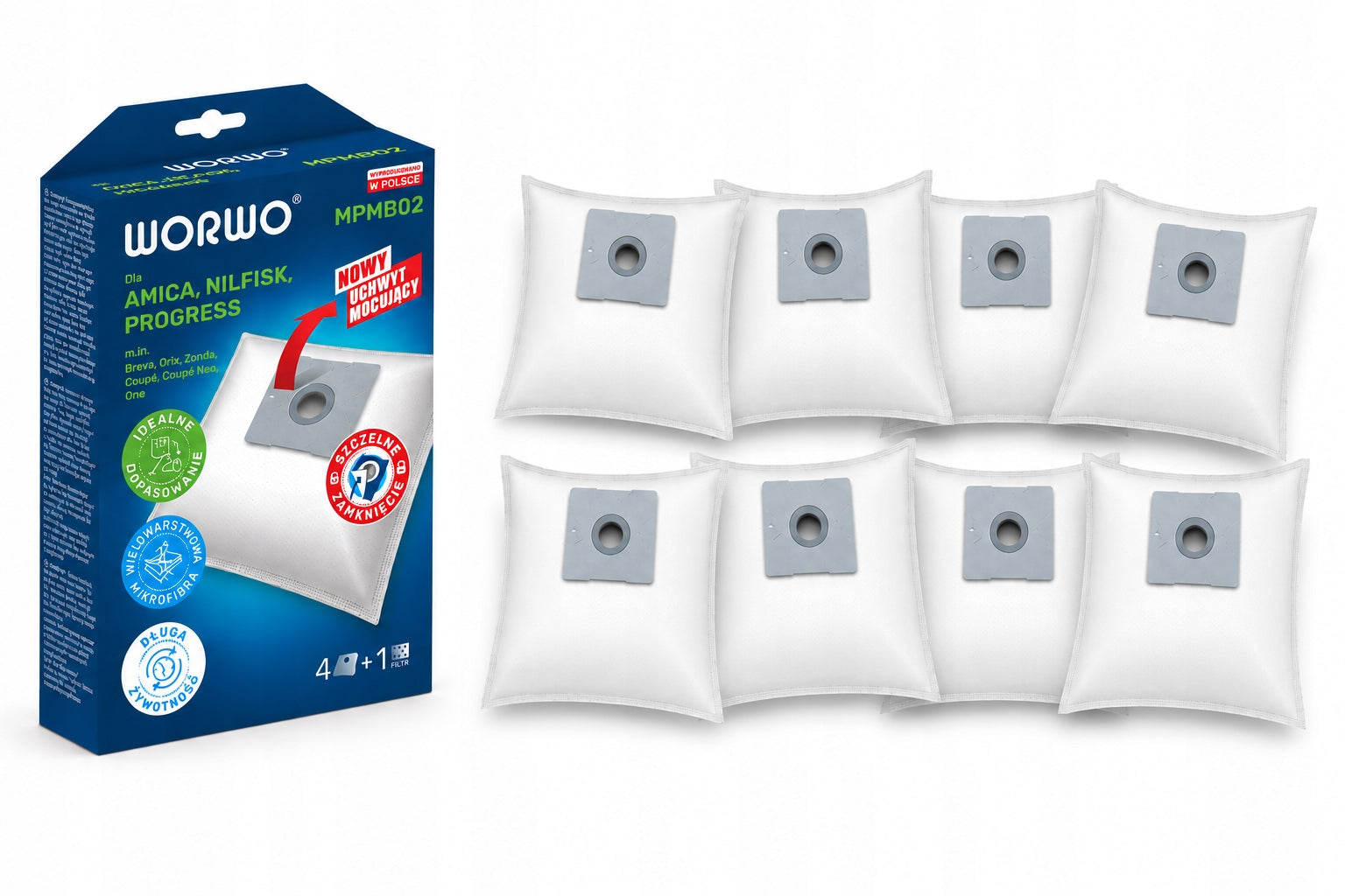 8x MPM MOD-50 MOD-51 VACUUM CLEANER BAGS SET OF 8 PCS HIGH QUALITY
